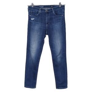 AG Adriano Goldschmied The Stevie Ankle Slim Straight Jean Dark Wash Women's 29